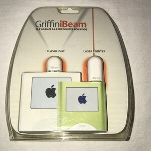 Apple GriffiniBeam Flashlight & Laser Pointer for iPod Mini and Docking Pods New